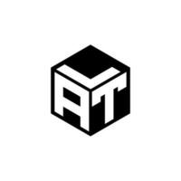 atl brief logo ontwerp in illustratie. vector logo, schoonschrift ontwerpen voor logo, poster, uitnodiging, enz.