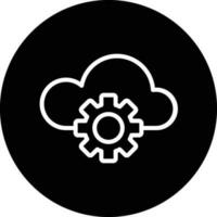 wolk instellingen vector icoon ontwerp