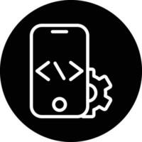 mobiel codering vector icoon ontwerp