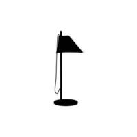 tafel licht silhouet, lampen vlak stijl vector illustratie. zwart licht, lamp silhouet set, lampen set.