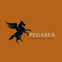 Pegasus paard vector illustratie voor een icoon, symbool of logo