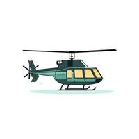 vector illustratie van vlak helikopter