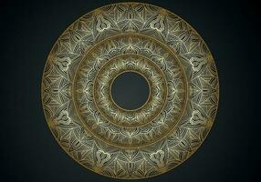 luxe mandala achtergrond sier, arabesk stijl met gouden arabesk patroon stijl. decoratief mandala ornament voor afdrukken vector