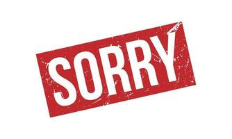 Sorry rubber postzegel zegel vector