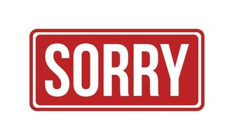 Sorry rubber postzegel zegel vector