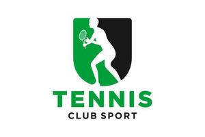 vector initialen brief u met tennis creatief meetkundig modern logo ontwerp.