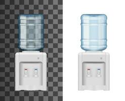 gebotteld water dispenser of koeler realistisch mockup vector