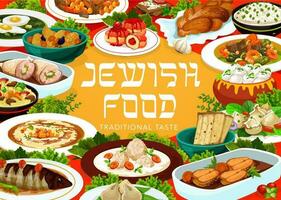 Joods voedsel restaurant maaltijden menu vector banier