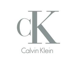 Calvin klein merk kleren symbool logo met naam grijs ontwerp mode vector illustratie