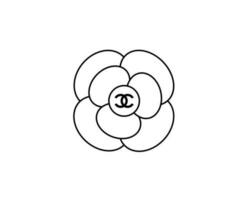 chanel merk symbool logo kleren zwart ontwerp mode vector illustratie