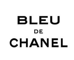 bleu de chanel merk kleren logo symbool naam zwart ontwerp mode vector illustratie