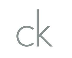 Calvin klein logo merk kleren symbool grijs ontwerp mode vector illustratie