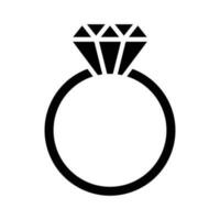 diamanten ring icoon vector