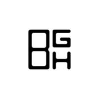 bgh brief logo creatief ontwerp met vector grafisch, bgh gemakkelijk en modern logo.