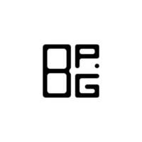 bpg brief logo creatief ontwerp met vector grafisch, bpg gemakkelijk en modern logo.