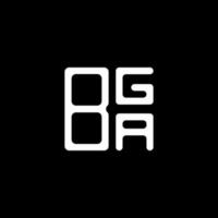bga brief logo creatief ontwerp met vector grafisch, bga gemakkelijk en modern logo.