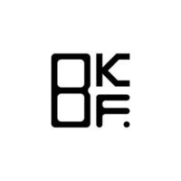 bkf brief logo creatief ontwerp met vector grafisch, bkf gemakkelijk en modern logo.