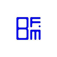 bfm brief logo creatief ontwerp met vector grafisch, bfm gemakkelijk en modern logo.