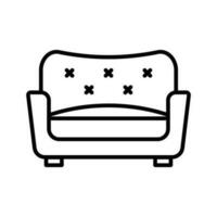 fauteuil vector schets icoon . gemakkelijk voorraad illustratie voorraad