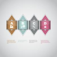 Moderne infographics opties ontwerp achtergrond vector