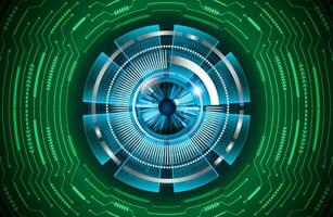 modern cyberveiligheid oog Aan technologie achtergrond vector