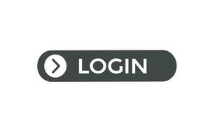 Log in vectoren.teken etiket bubbel toespraak Log in vector