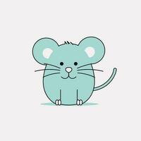 schattig wild Rat vector illustratie