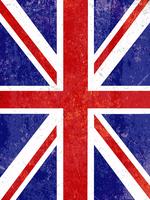 Grunge Union Jack achtergrond vector