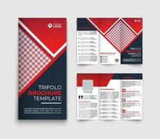 drievoud bedrijf brochure sjabloon ontwerp vector