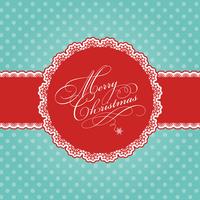 Kerst polka dot achtergrond vector