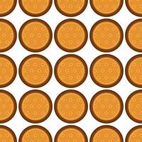 patroon eigengemaakt koekje verschillend smaak in gebakje biscuit vector