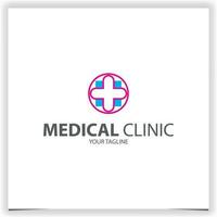 medisch kliniek zorg logo premie elegant sjabloon vector eps 10