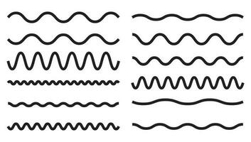 golvend lijnen naadloos patroon achtergrond vector