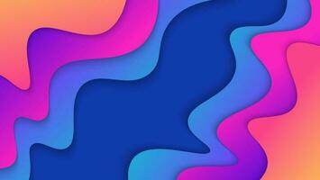 modern abstract kleurrijk helling golven achtergrond ontwerp vector