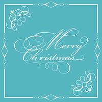 Decoratieve Merry Christmas-tekst vector