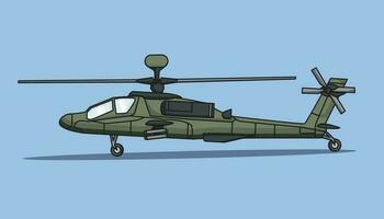 de vector illustratie leger helikopter