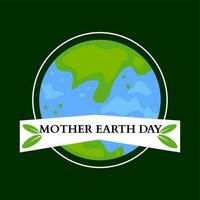 moeder aarde dag vector illustratie van een gelukkig aarde dag viering, veiligheid milieu dag.