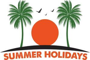 zomer vakantie t-shirt ontwerp vector