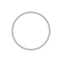 ronde touw kaders vector icoon. kabel cirkel vormen sterkte decoratief wijnoogst touwen illustratie.