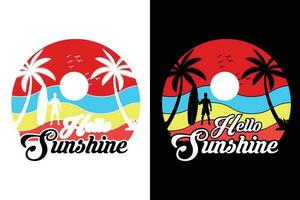 zomer t-shirt ontwerp, zomer strand vakantie t-shirts, zomer surfing t-shirt vector ontwerp