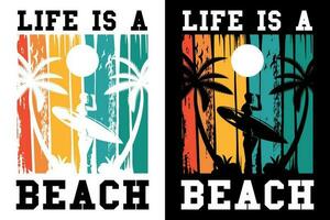 zomer t-shirt ontwerp bundel, zomer strand vakantie t-shirts, zomer surfing t-shirt vector ontwerp