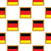 patroon koekje met vlag land Duitsland in smakelijk biscuit vector