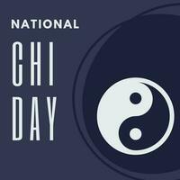 nationaal chi dag geschikt voor sociaal media post vector