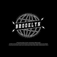 Brooklyn streetwear grafisch ontwerp ideeën aanpassen ontwerp Sjablonen vector