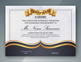 Multifunctioneel professioneel certificaatsjabloonontwerp. Vector il