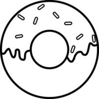 donut icoon vector illustratie