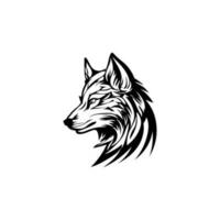 wolf hoofd wild vector