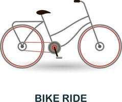 fiets rijden icoon. 3d illustratie van buitenshuis recreatie verzameling. creatief fiets rijden 3d icoon voor web ontwerp, Sjablonen, infographics en meer vector