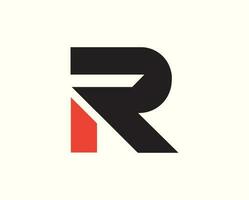 r logo ontwerp illustratie vector