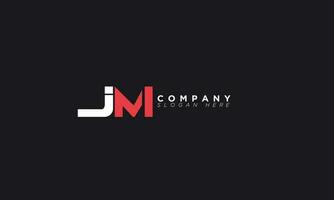 jm alfabet letters initialen monogram logo mj, j en m vector